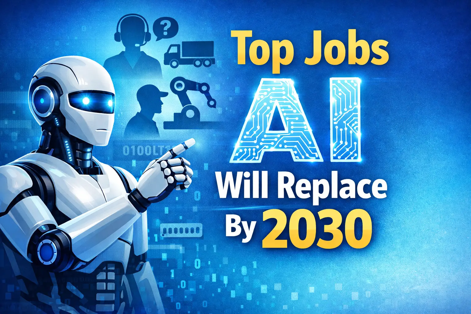 Top jobs AI will replace by 2030